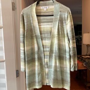 Striped Multi-colored Cardigan Sweater